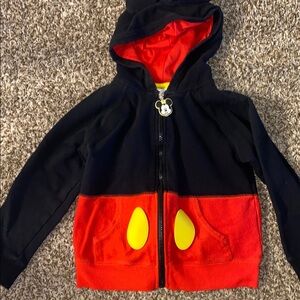 Disney Black and Red Kids Jacket with Yellow Accents
